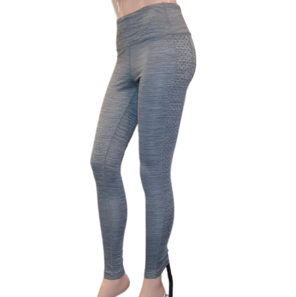 MONDETTA High Waist Leggings Atheltic Space Dye Perforated Workout Pants
